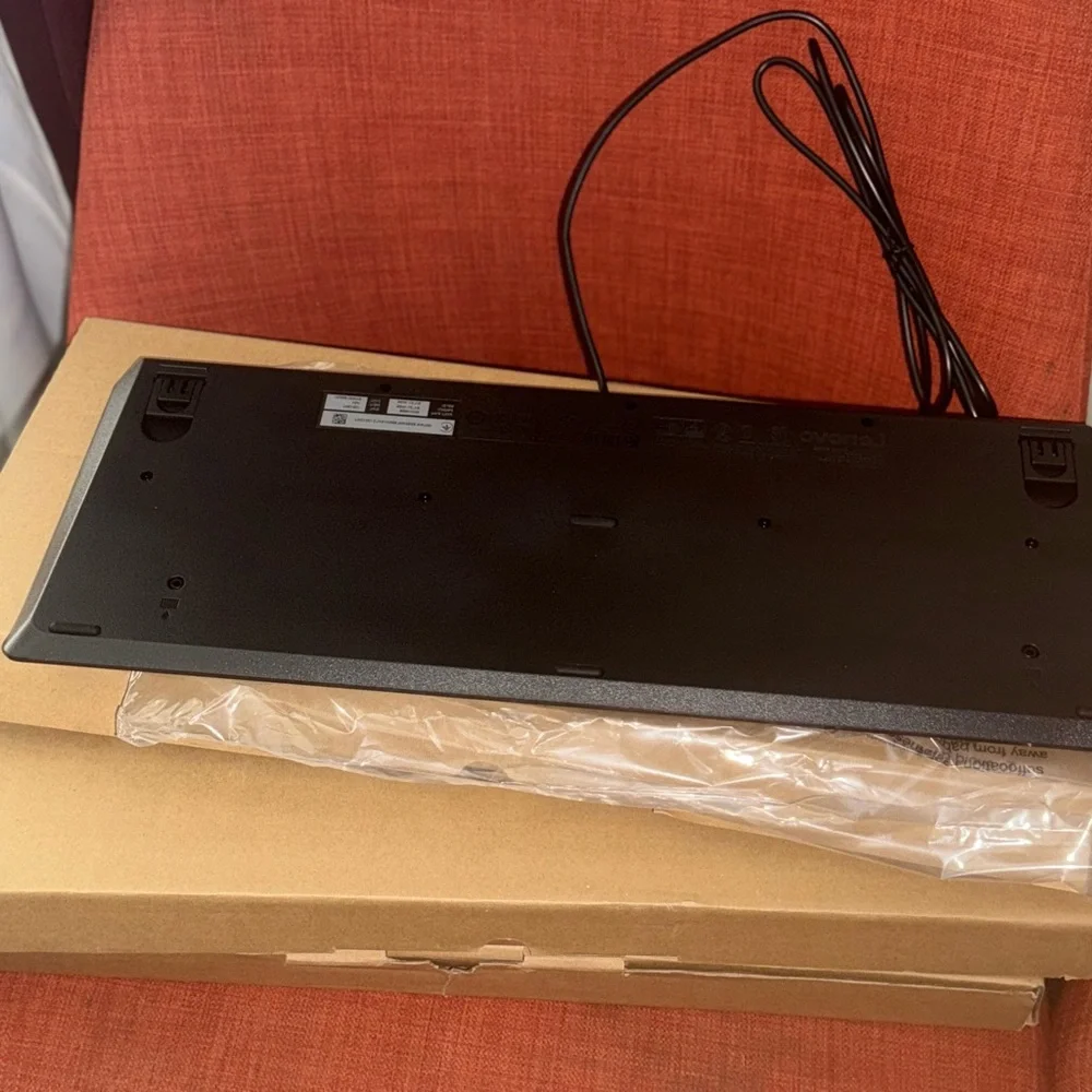 Lenovo Black Wired Keyboard